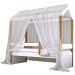 Cama Montessoriana Exclusiv Solteiro com Voal Branco