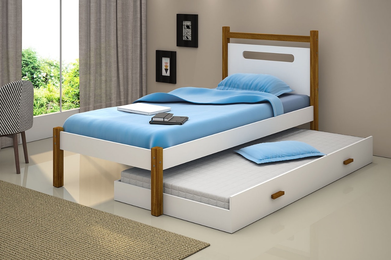 Cama Solteiro Helo com Auxiliar