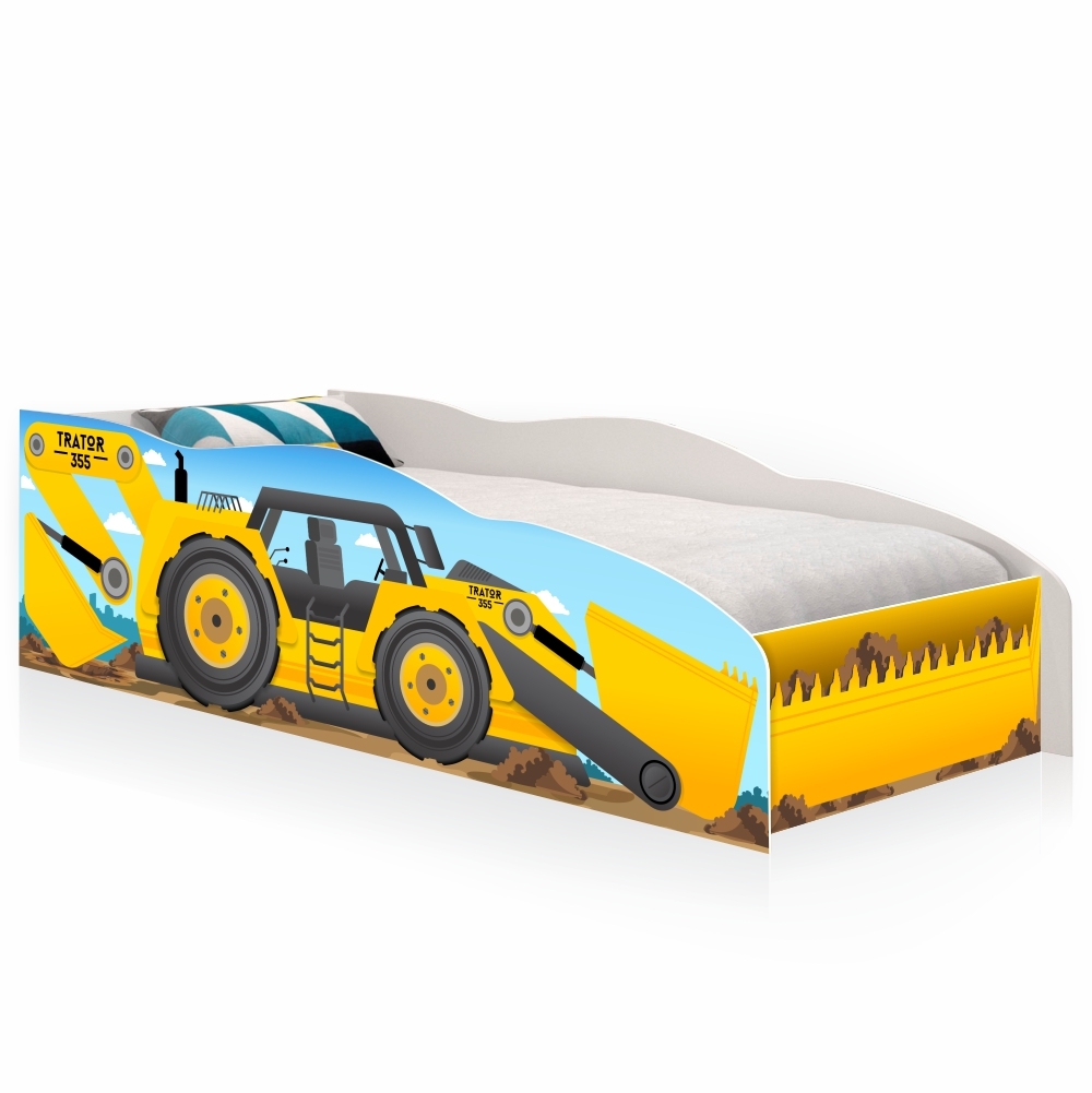 Cama Solteiro Kids Speciale Trator com Colchão