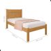 Cama de Solteiro Flex Bilac Com Colchão Naturalle Off White