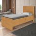 Cama de Solteiro Flex Com Colchão com Baú Denise Naturalle Off White