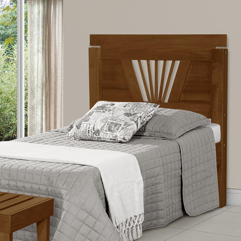 Cama de Solteiro RIpada Atlanta Imbuia