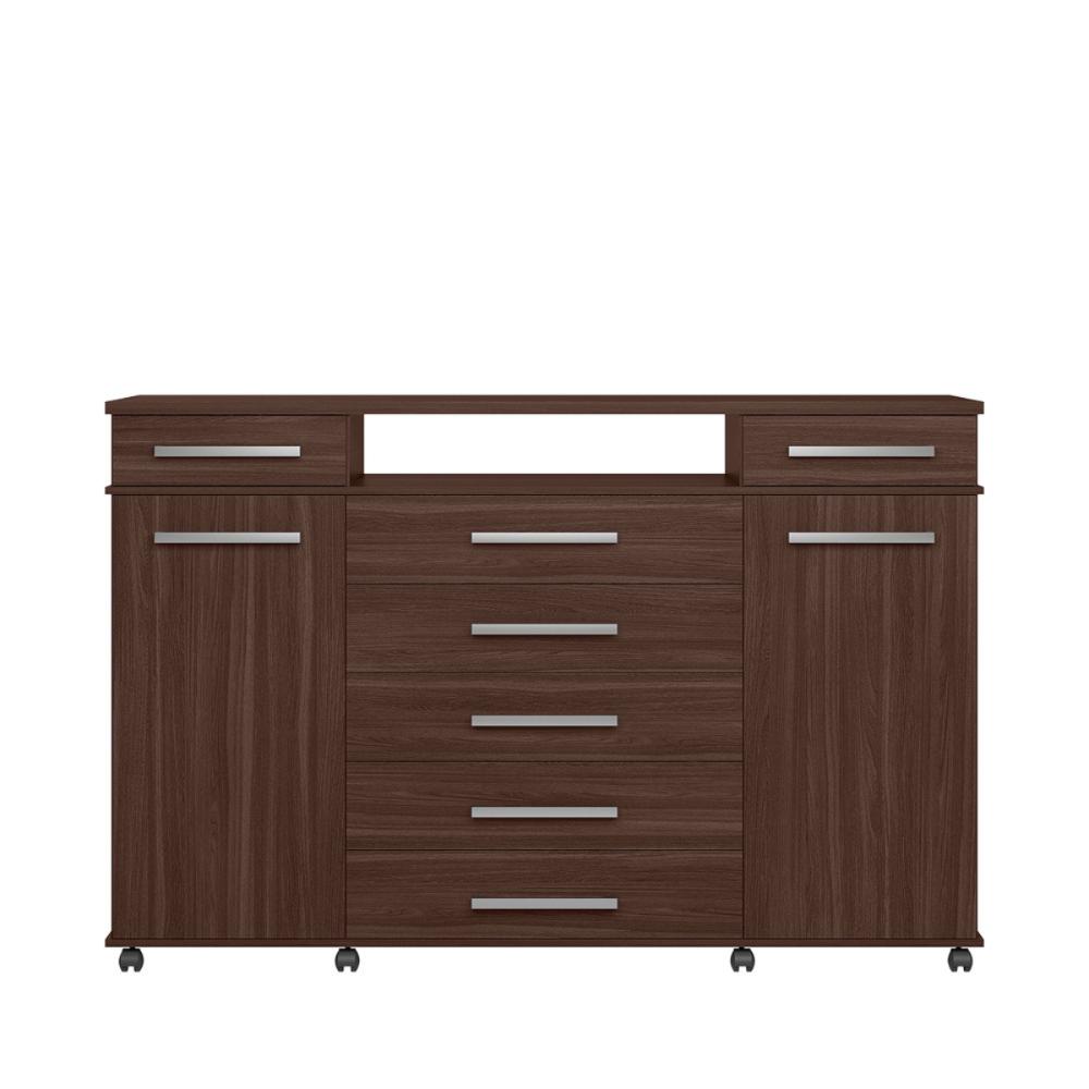 Comoda 7 Gavetas Brasil Cafe Touch