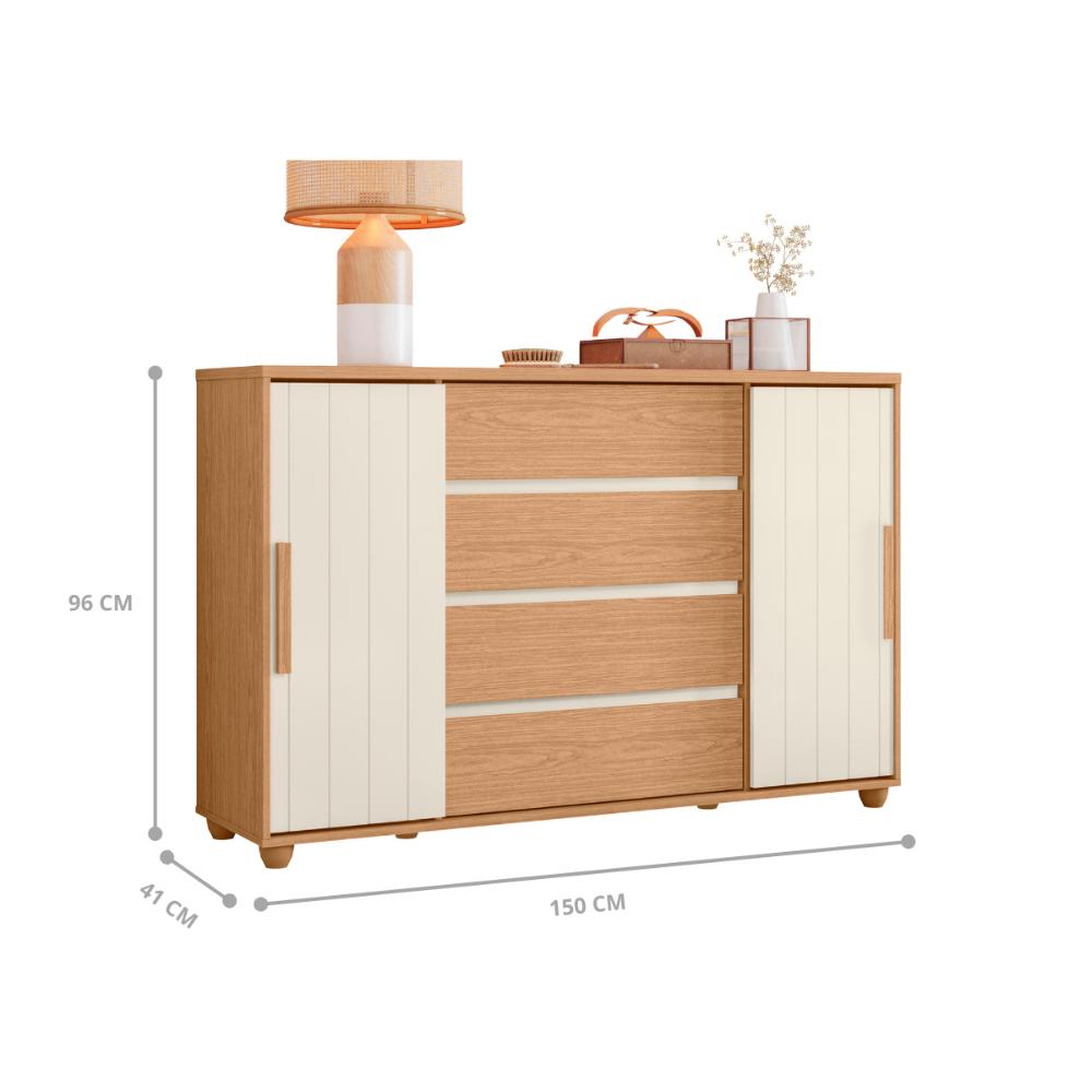Comoda Evidencias Freijo Off White Titanium 