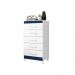 Comoda Milady 5 Gavetas Azul