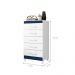 Comoda Milady 5 Gavetas Azul