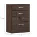 Comoda Moderna 4 Gavetas Andes Cafe Touch