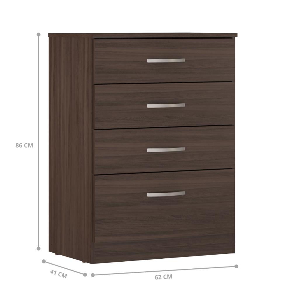 Comoda Moderna 4 Gavetas Andes Cafe Touch