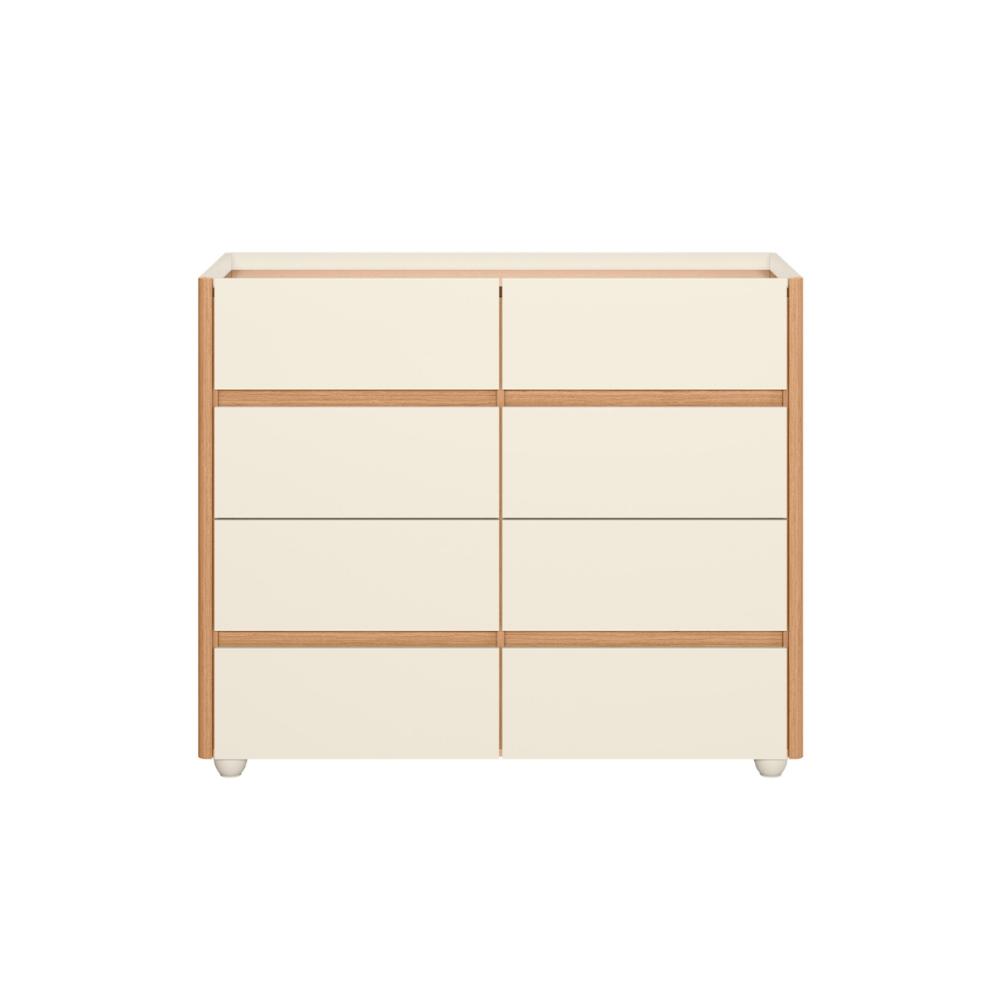 Comoda Tampo Vidro Ubarana Off White Freijo