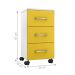 Conjunto 2 Gaveteiros Barbara Branco Amarelo Flex