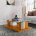 Conjunto Aparador e Mesa Centro Varsóvia Cinamomo Off White