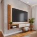 Conjunto Aparador e Painel Iris Off White Matte Freijo