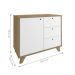 Conjunto Balcão e Gaveteiro Basildon Olmo Branco