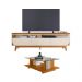 Conjunto Bancada e Mesa Centro Odessa Cinamomo Off White