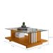 Conjunto Bancada e Mesa Centro Odessa Cinamomo Off White