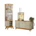 Conjunto Buffet e Cristaleira Arizona Cumaru Opala