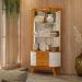 Conjunto Buffet e Cristaleira Budapeste Cinamomo Off White