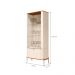 Conjunto Buffet e Cristaleira Lirio Off White Nature Bronze