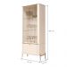 Conjunto Buffet e Cristaleira Rouxinol Off White Bronze