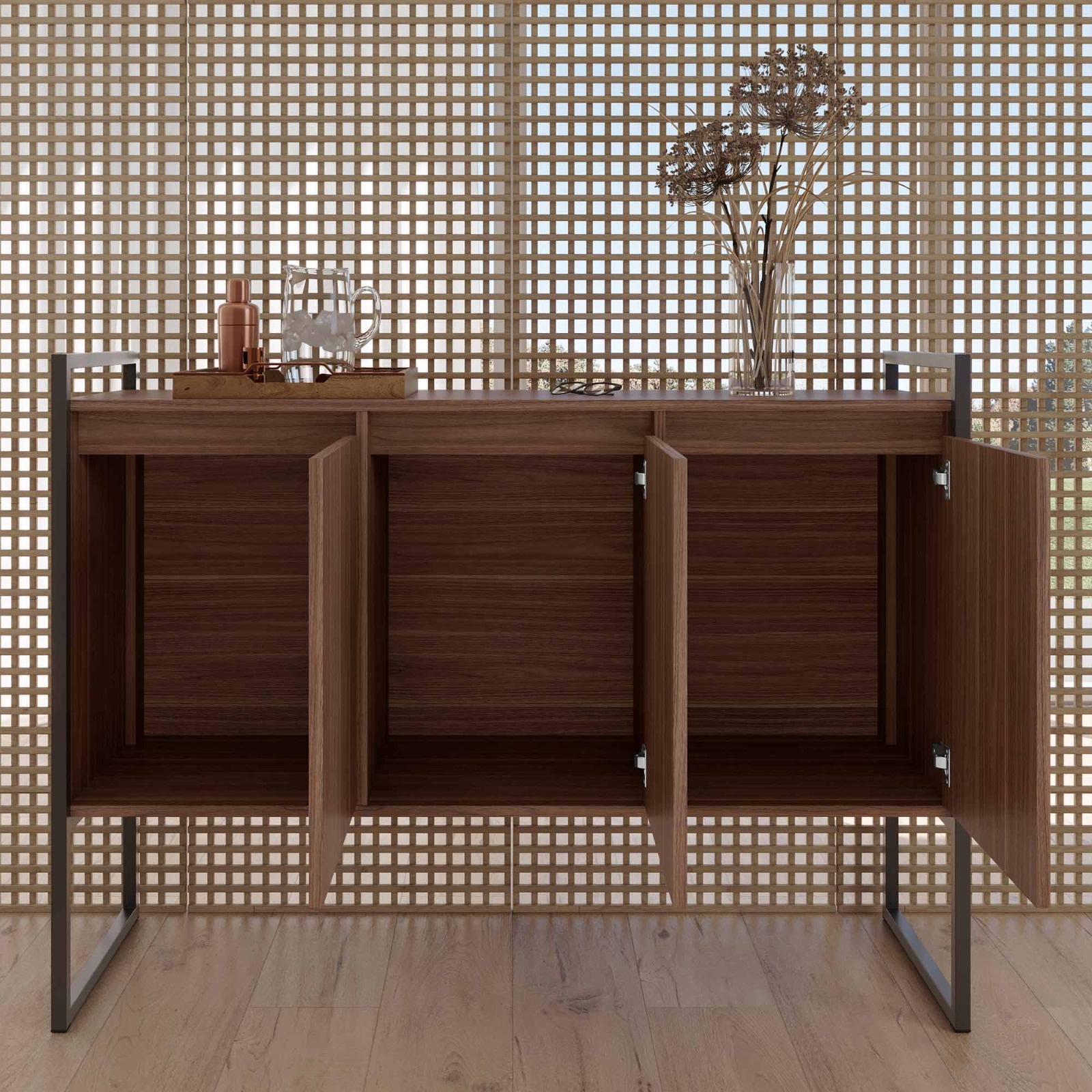Conjunto Buffet e Gaveteiro Industrial Paris Affara