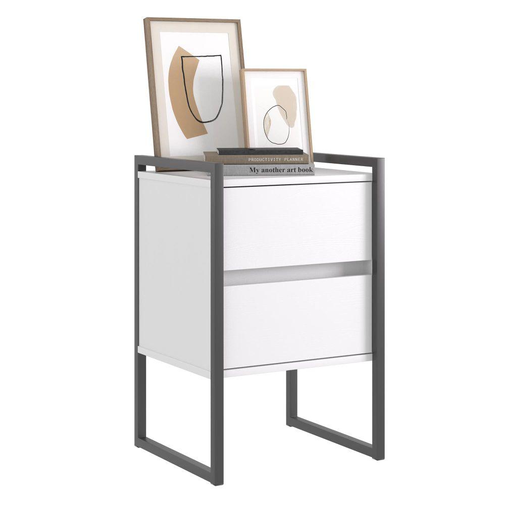 Conjunto Buffet e Gaveteiro Industrial Paris Branco