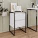 Conjunto Buffet e Gaveteiro Industrial Paris Branco