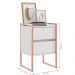 Conjunto Buffet e Gaveteiro Industrial Paris Branco Cobre