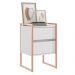 Conjunto Buffet e Gaveteiro Industrial Paris Branco Cobre