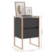 Conjunto Buffet e Gaveteiro Industrial Paris Preto Cobre