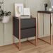 Conjunto Buffet e Gaveteiro Industrial Paris Preto Cobre