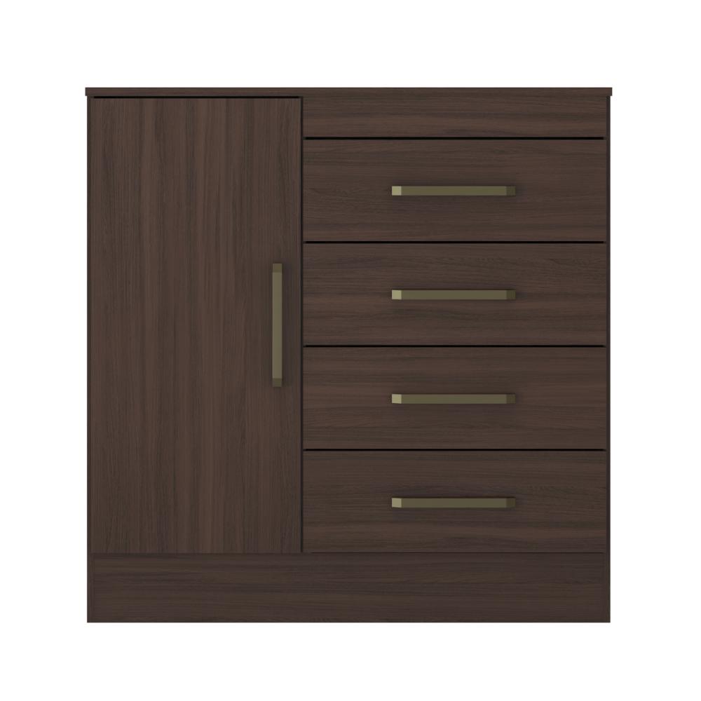 Conjunto Comoda e Cabeceira Fleury Cafe Touch