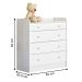 Conjunto Completo Quarto Infantil Quebec Branco Branco