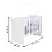 Conjunto Completo Quarto Infantil Quebec Branco Branco