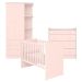 Conjunto Completo Quarto Infantil Quebec Rosa Acetinado