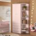 Conjunto Completo Quarto Infantil Quebec Rosa Acetinado