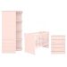 Conjunto Completo Quarto Infantil Volendam Rosa Acetinado
