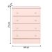 Conjunto Completo Quarto Infantil Volendam Rosa Acetinado