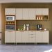 Conjunto Cozinha Compacta Carolina Jequitiba Off White