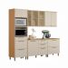 Conjunto Cozinha Compacta Madri Jequitiba Off White