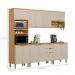 Conjunto Cozinha Compacta Osaka Jequitiba Off White
