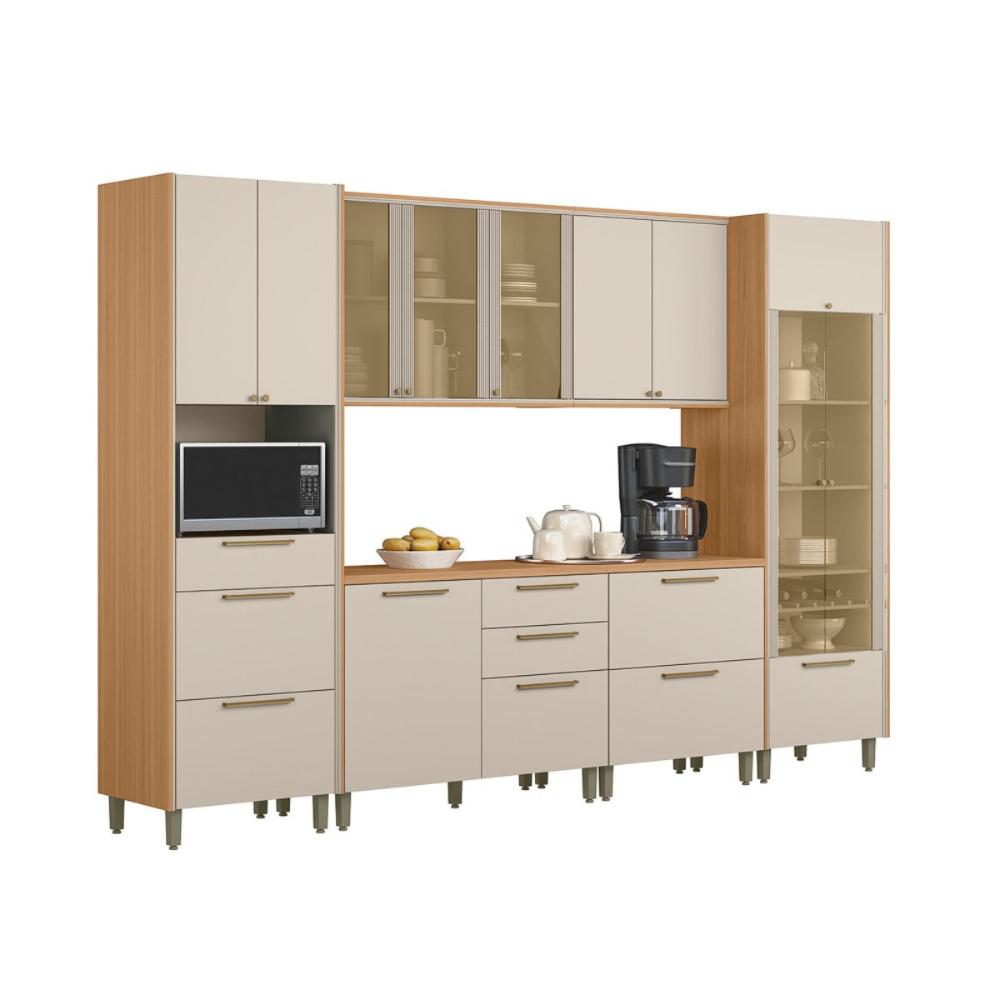 Conjunto Cozinha Compacta Takaoka Jequitiba Off White