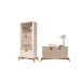 Conjunto Cristaleira e Buffet Alamo Off White