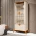 Conjunto Cristaleira e Buffet Alamo Off White Nature