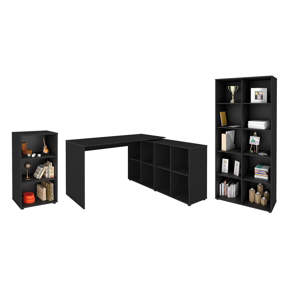 Conjunto Escritório Completo Ingolstadt Preto