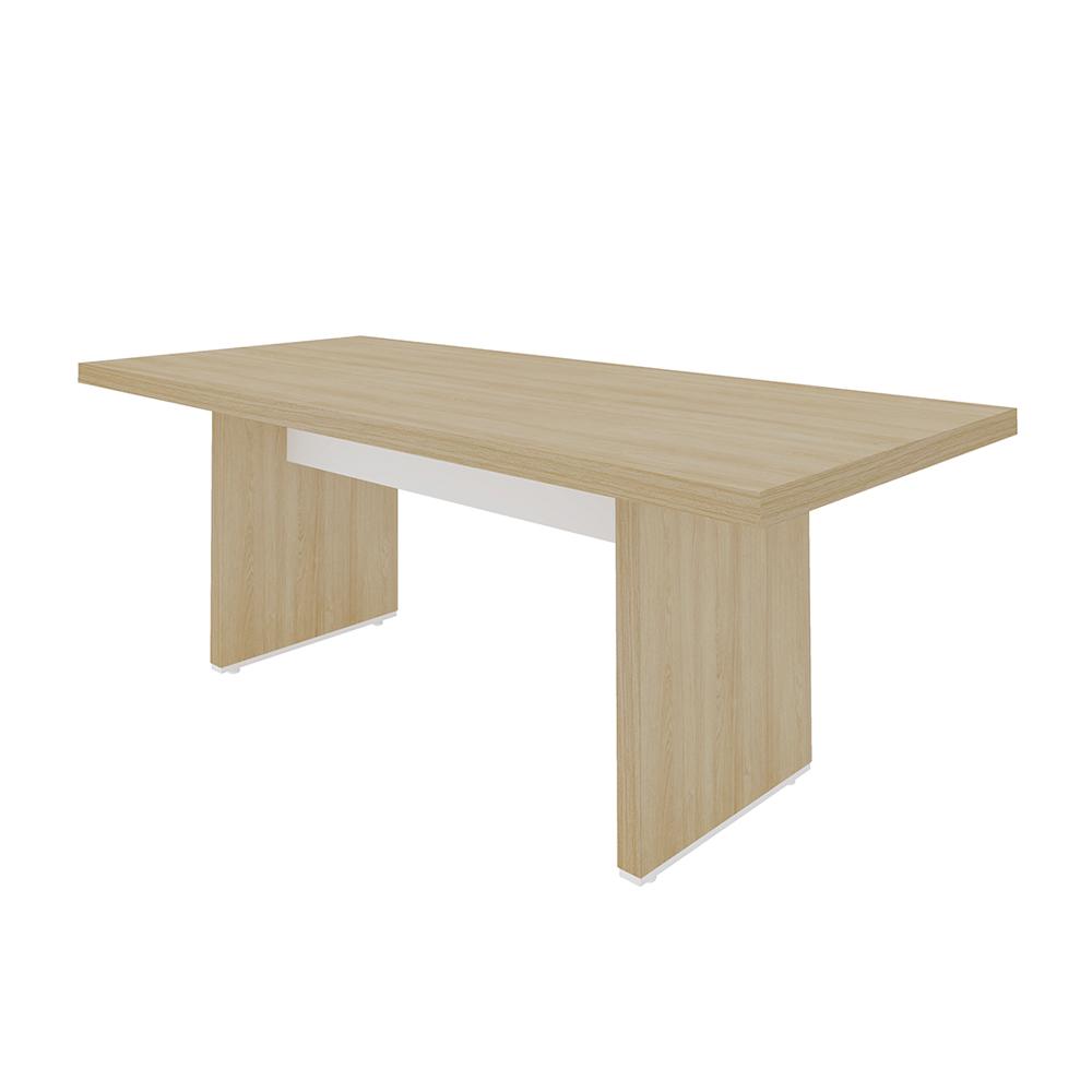 Conjunto Escrivaninha e Armário Eastbourne Carvalho Branco