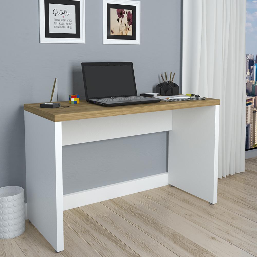 Conjunto Escrivaninha e Armário Mannheim Olmo Branco