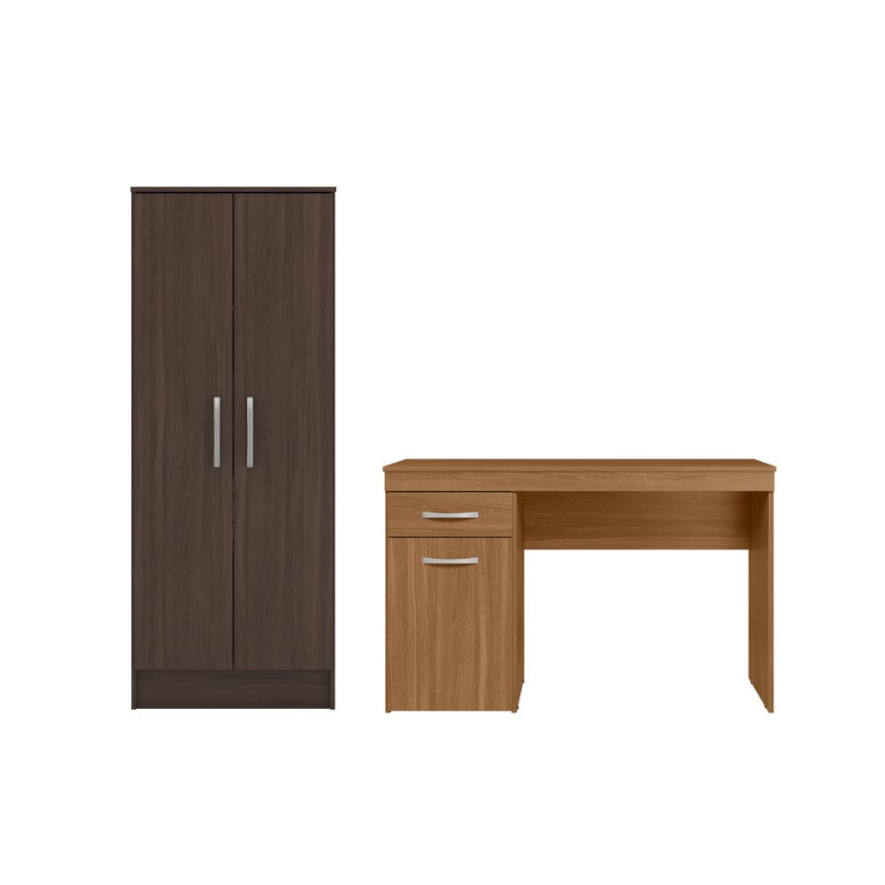 Conjunto Escrivaninha e Armário Office Cafe Touch