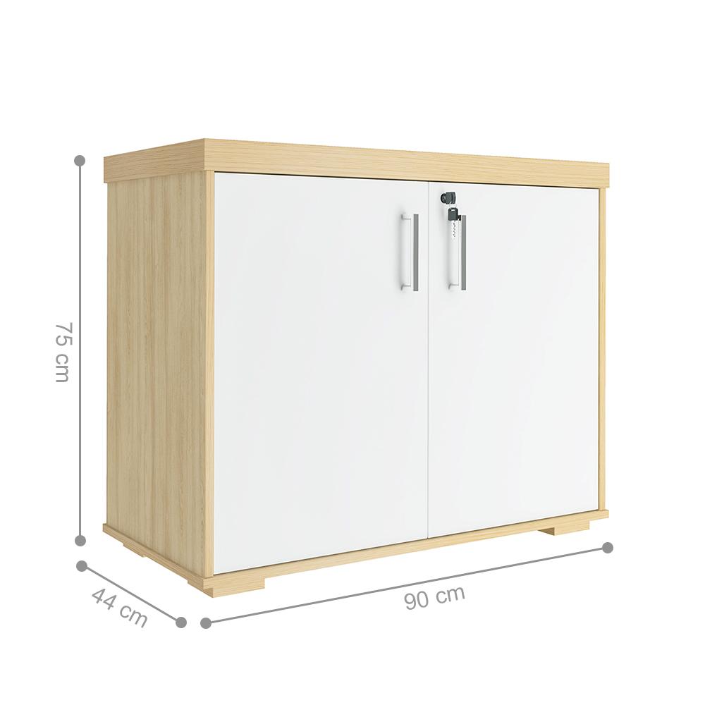 Conjunto Escrivaninha e Balcão Coldfield Carvalho Branco