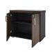 Conjunto Escrivaninha e Balcão Coldfield Charuto Preto