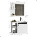 Conjunto Gabinete com Cuba e Espelheira Juárez Branco Preto